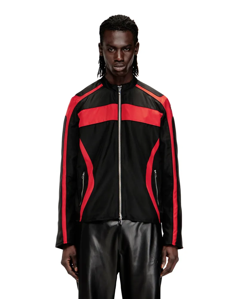 Diesel Bikerjacke im Colourblock-Design aus Canvas - Jacken - Herren - Bunt Bunt