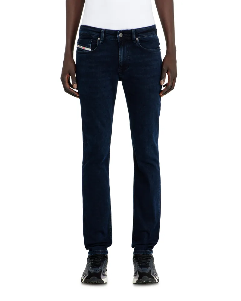Diesel Skinny Jeans Low Waist 1979 Sleenker, Dunkelblau, Reißverschluss Blau