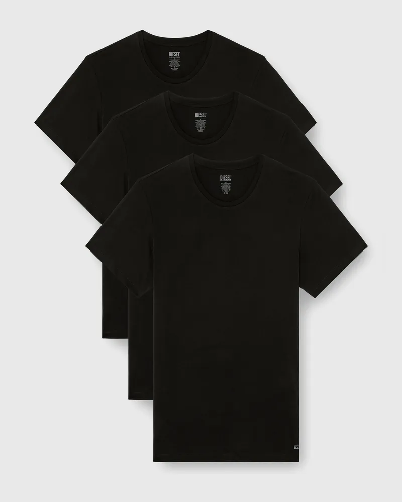 Diesel T-Shirts im Dreierpack - Oberteile - Herren - Schwarz Schwarz