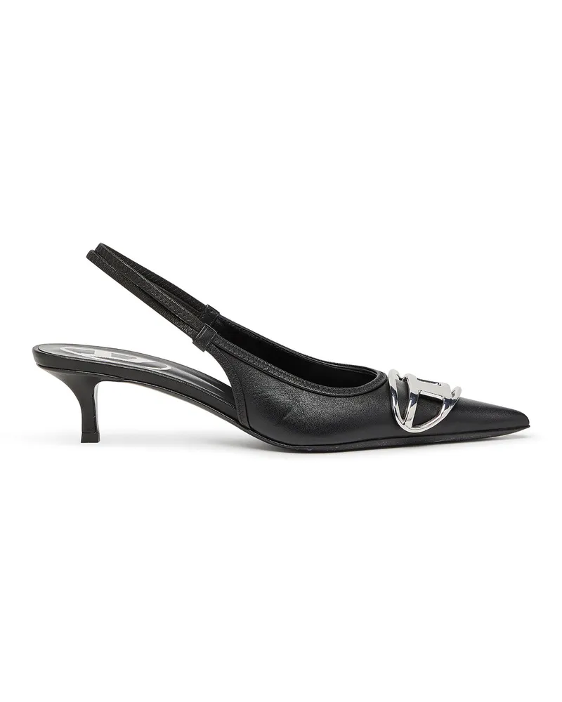 Diesel D-Venus-Slingback-Pumps aus Nappa-Leder - Pumps - Damen - Schwarz Schwarz
