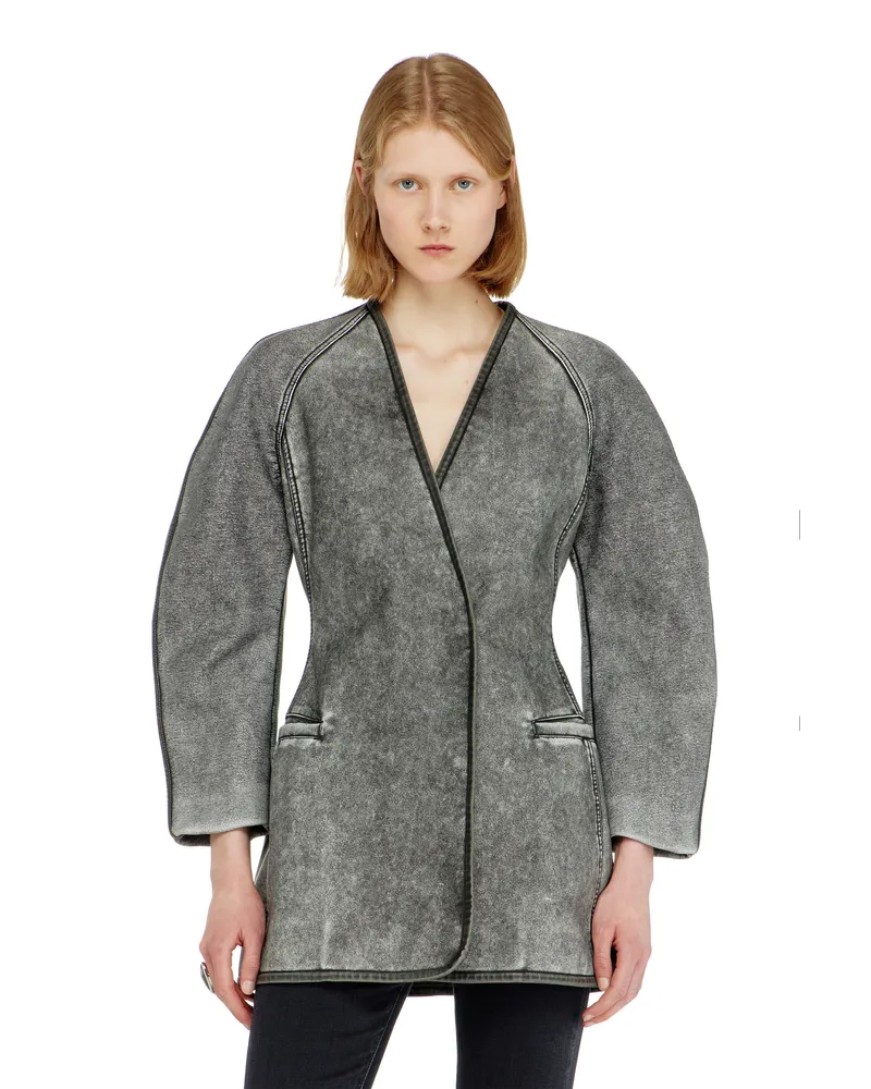 Diesel Cardigan-Jacke mit Kokonärmeln - Jacken - Damen - Grau Grau