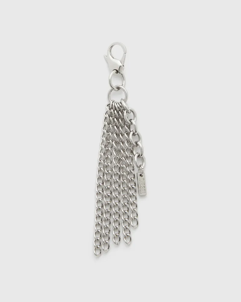Diesel Metallschlüsselanhänger mit Kettenfransen - Charms und Schlüsselanhänger - Damen - Silber Silber