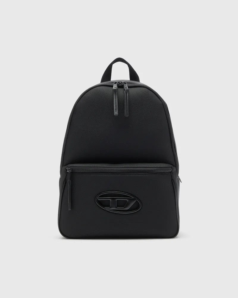 Diesel Holi-D - Rucksack aus Nylon mit Oval D Logo - Rucksäcke - Unisex - Schwarz 