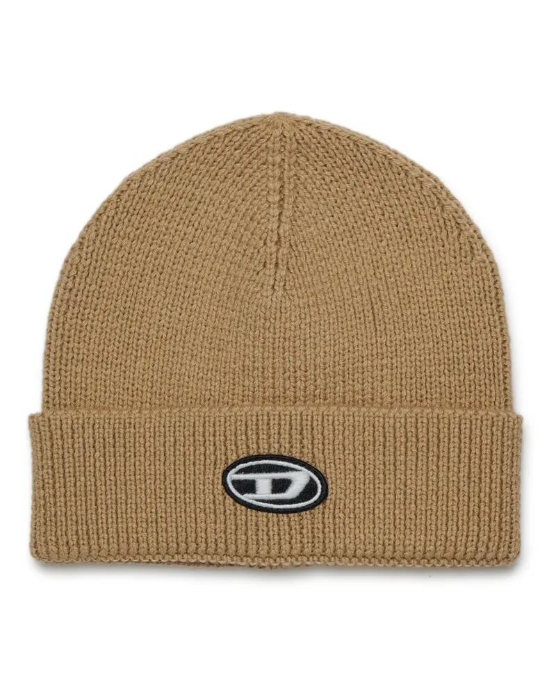 Diesel Mütze aus Wollmischung mit Umschlag - Weitere Accessoires - Unisex - Braun Braun