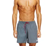 Badeshorts mit gemischten Mustern - Badeshorts - Herren - Blau