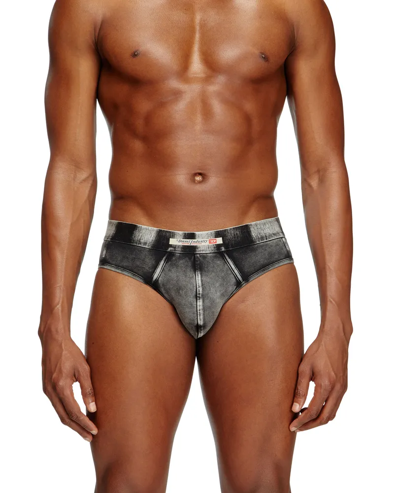 Diesel Briefs mit Denim-Effekt - Slips - Herren - Schwarz Schwarz