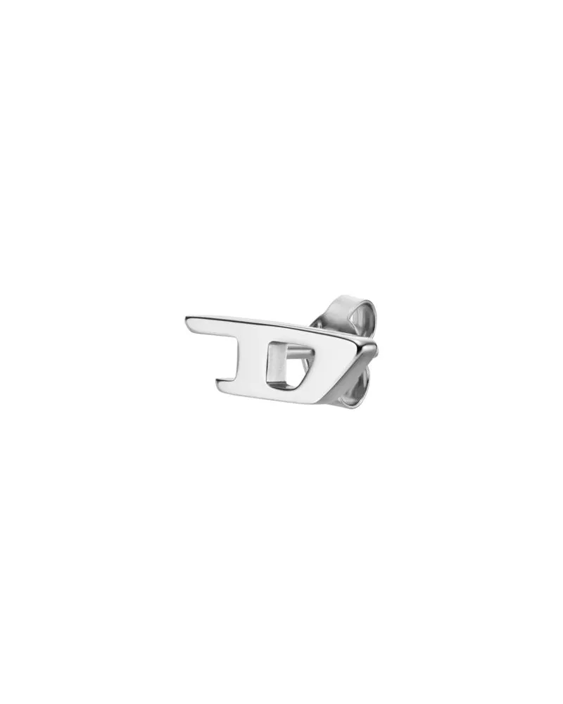 Diesel Ohrstecker aus Edelstahl - Ohrringe - Unisex - Silber Silber