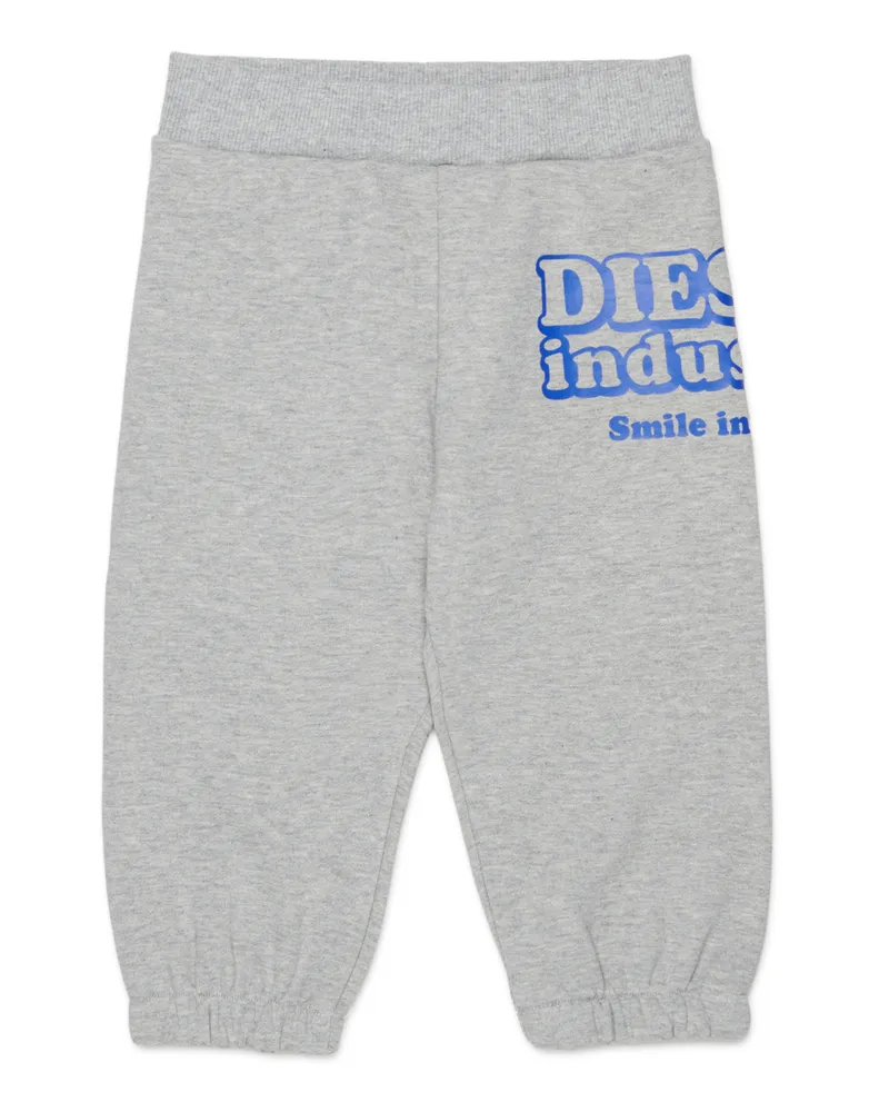 Diesel Sweatpants aus Baumwolle mit Diesel Industry Print - Hosen - Herren - Grau Grau