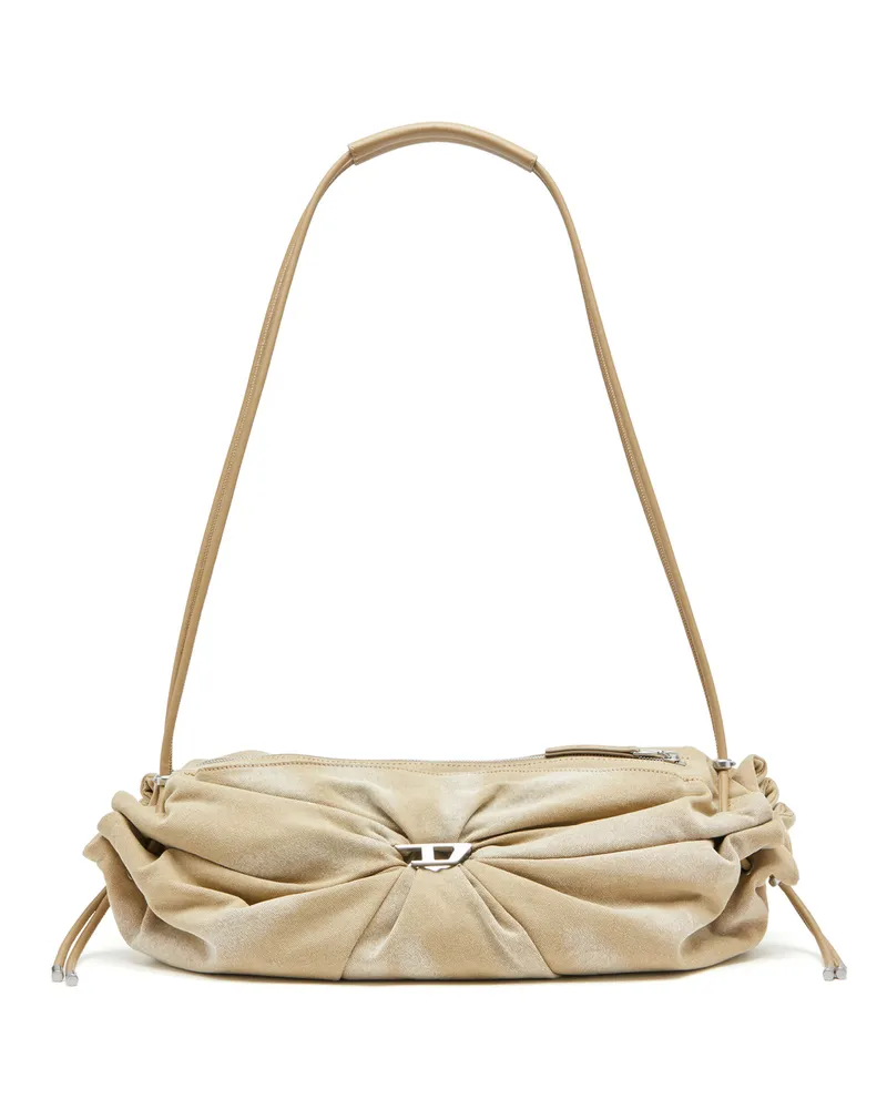 Diesel Scrunch-D L-Knitter-Seesack aus behandeltem Canvas - Reisetaschen - Damen - Beige Beige