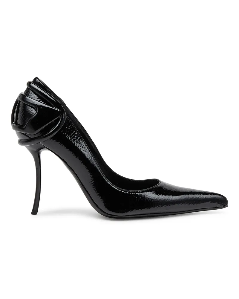 Diesel D-Ten & Half-Glänzende Pumps mit geschwungenem Absatz - Pumps - Damen - Schwarz Schwarz