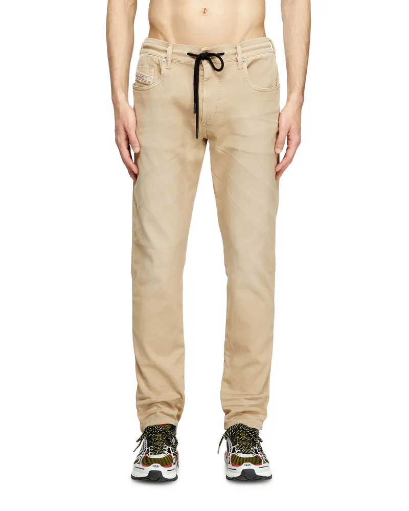 Diesel Slim Regular Waist 2062 D-Strukt Joggjeans, Farbig, Reißverschluss Braun