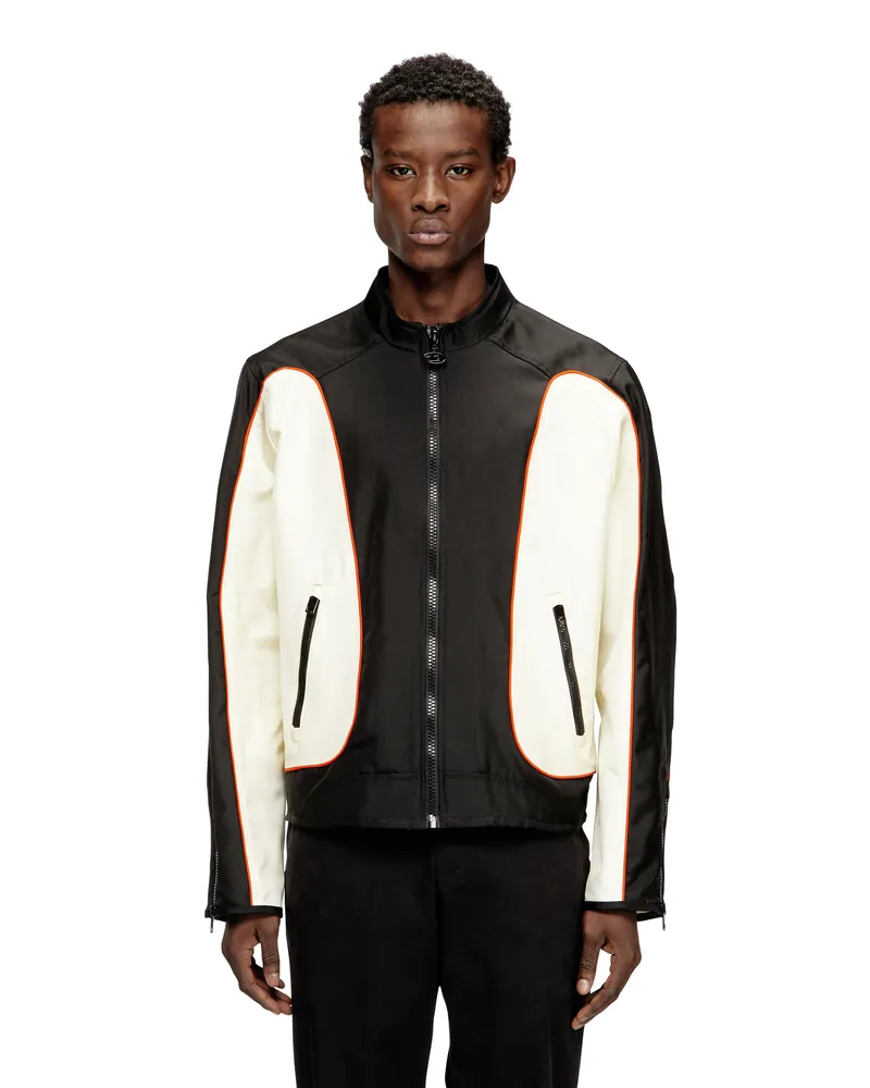 Diesel Nylonjacke mit Colour-Blocking und Paspeldetails - Jacken - Herren - Bunt Bunt