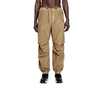Cargo-Hosen aus Taslan mit Verschmutzungseffekt - Hosen - Herren - Braun