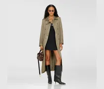 Minikleid aus Baumwolle mit Oval D Logo - Kleider - Damen - Schwarz