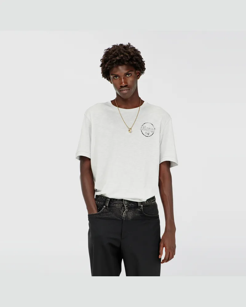 Diesel T-Shirt aus Slub-Jersey mit Crack-Print - T-Shirts - Herren 
