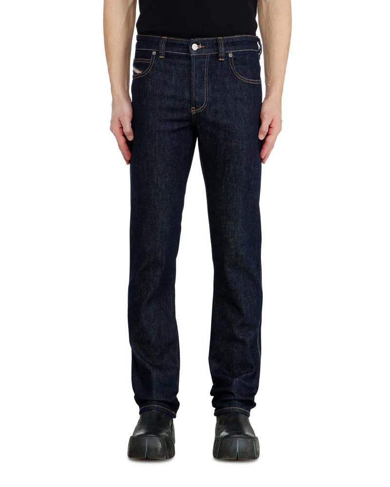 Diesel Slim Jeans Regular Waist 1993 D-Vyl, Dunkelblau, Knopfverschluss Blau