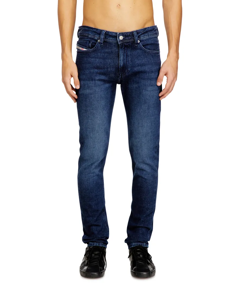 Diesel Skinny Jeans Low Waist 1979 Sleenker, Dunkelblau, Reißverschluss Blau