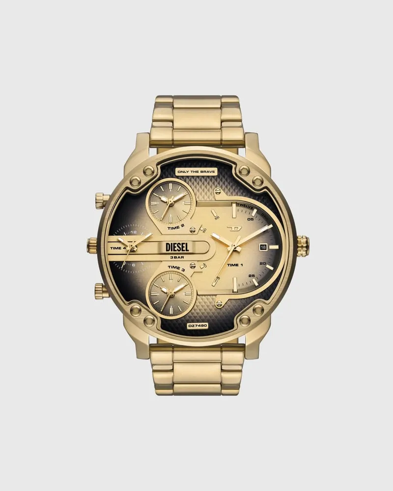 Diesel Mr. Daddy Slim Uhr aus Edelstahl - Uhren - Herren - Gold Gold