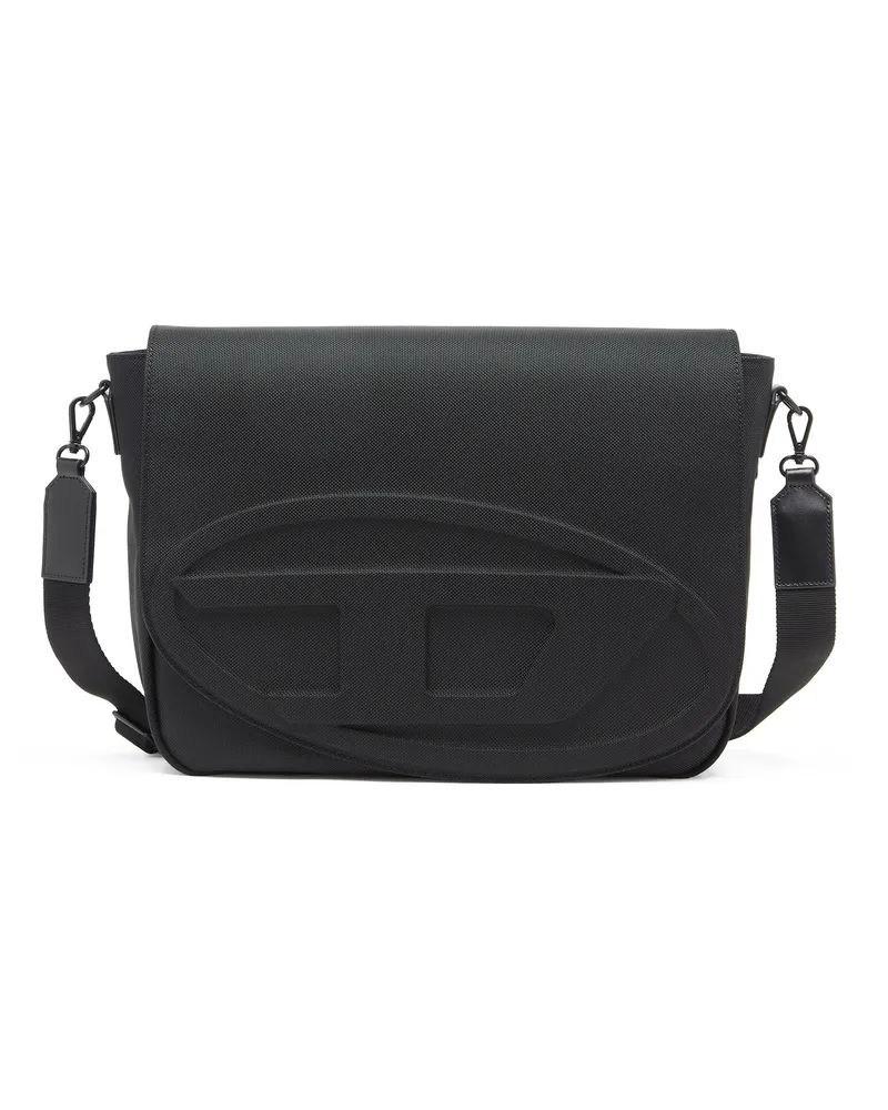 Diesel 1DR-Messenger-Bag aus CORDURA-Nylon - Schultertaschen - Herren - Schwarz Schwarz