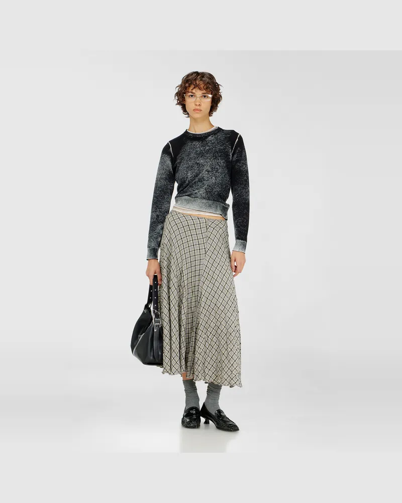 Diesel Pullover mit verblasstem Rückendruck - Strickwaren - Damen - Bunt Bunt