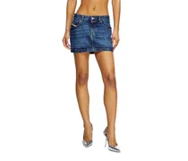 Minirock aus Denim - Röcke - Damen - Blau