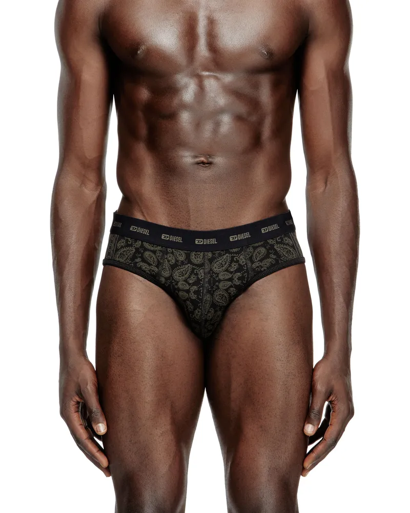 Diesel Briefs aus Stretch-Baumwolle im Dreierpack mit Bandana-Print. - Slips - Herren - Bunt Bunt