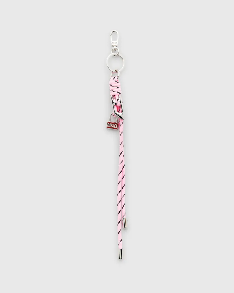 Diesel Metall- und Seilanhänger mit Diesel-Anhänger - Charms und Schlüsselanhänger - Unisex - Rosa Rosa