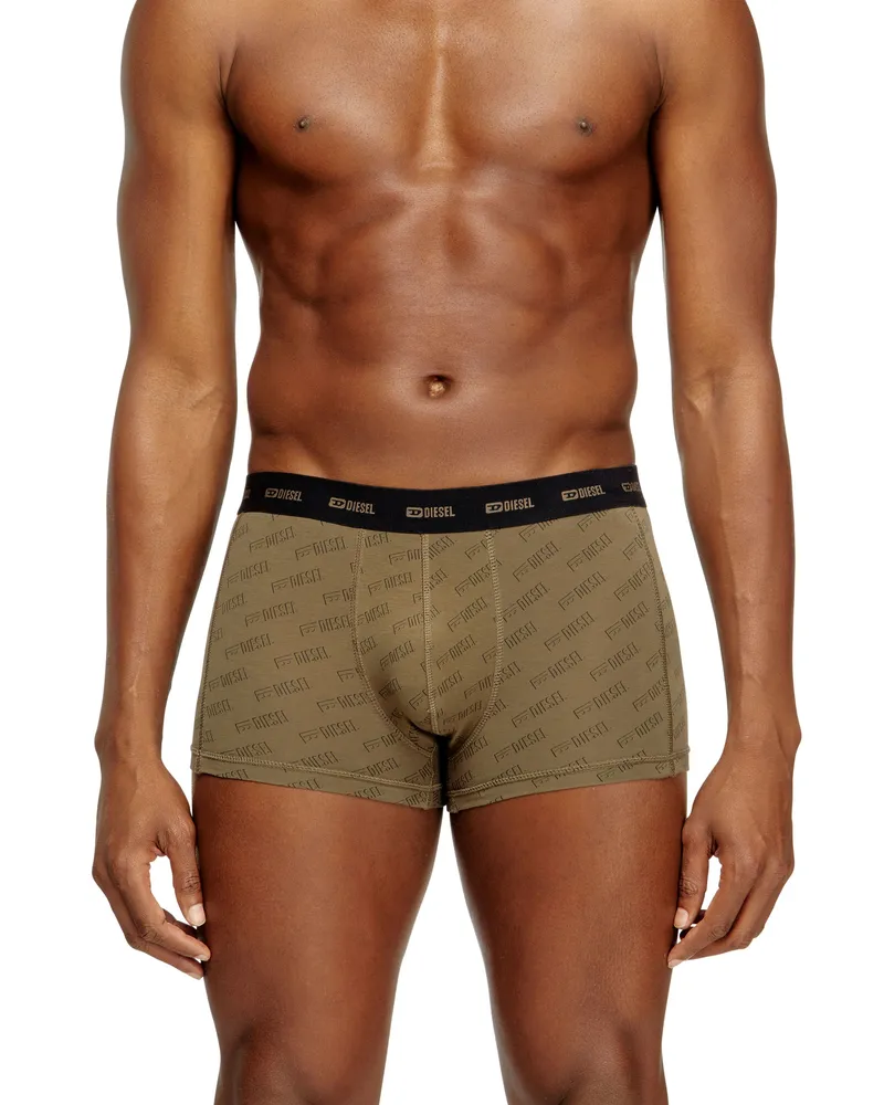 Diesel Retropants im Dreierpack mit stilisiertem Logo - Boxershorts - Herren - Grün Grün