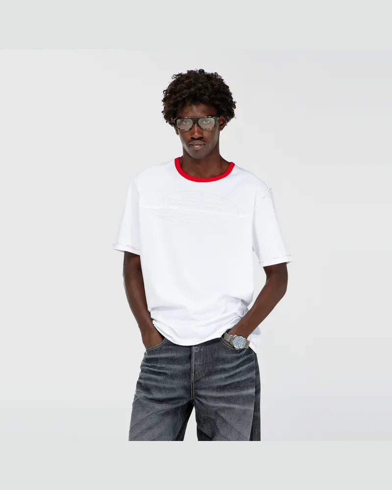 Diesel T-shirt mit sectioniertem Oval D - T-Shirts - Herren 
