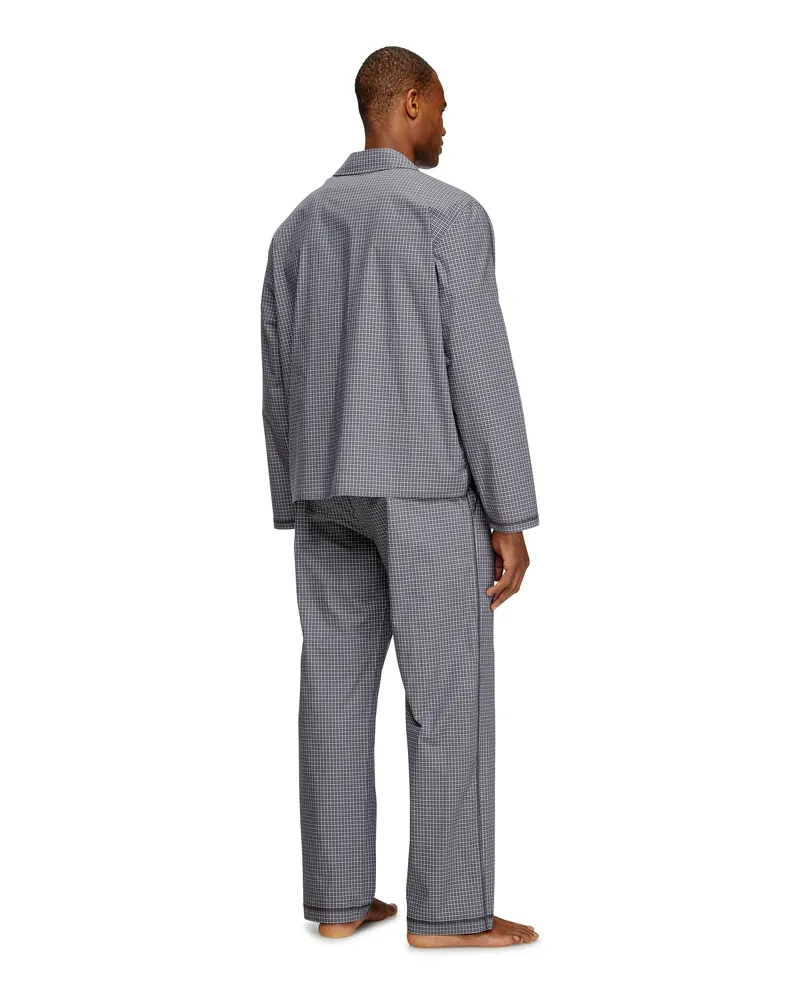 Diesel Pyjamas aus Karo-Baumwolle - Pyjamas - Herren - Grau Grau