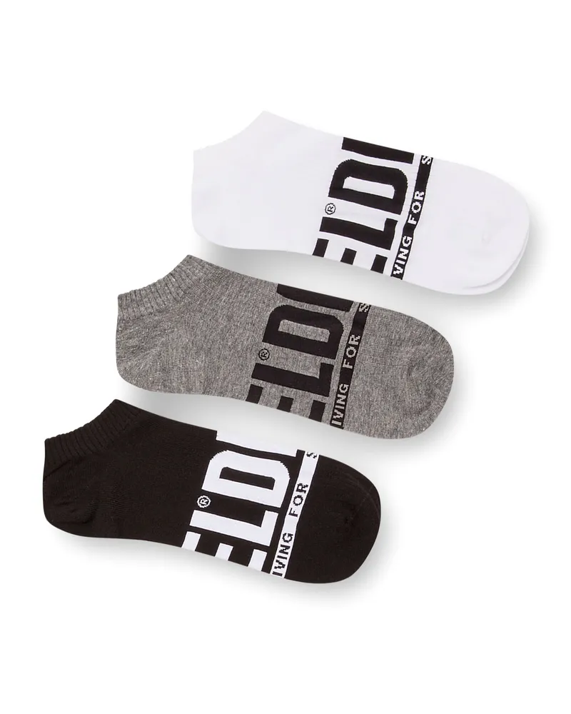 Diesel Low-Cut-Socken mit Logo im Dreierpack - Socken - Herren - Bunt Bunt