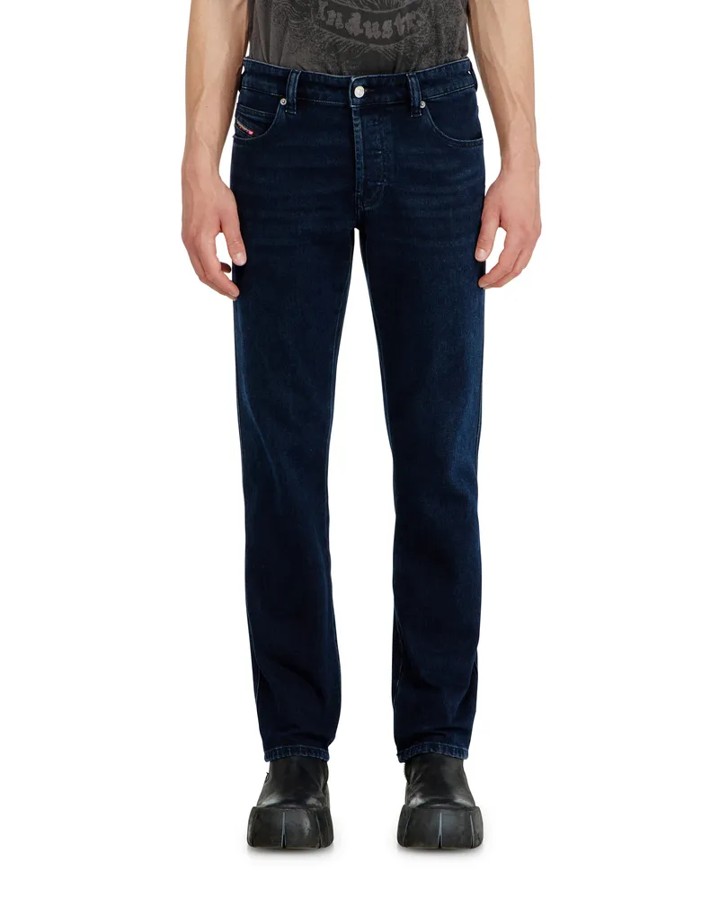 Diesel Slim Jeans Regular Waist 1993 D-Vyl, Dunkelblau, Knopfverschluss Blau