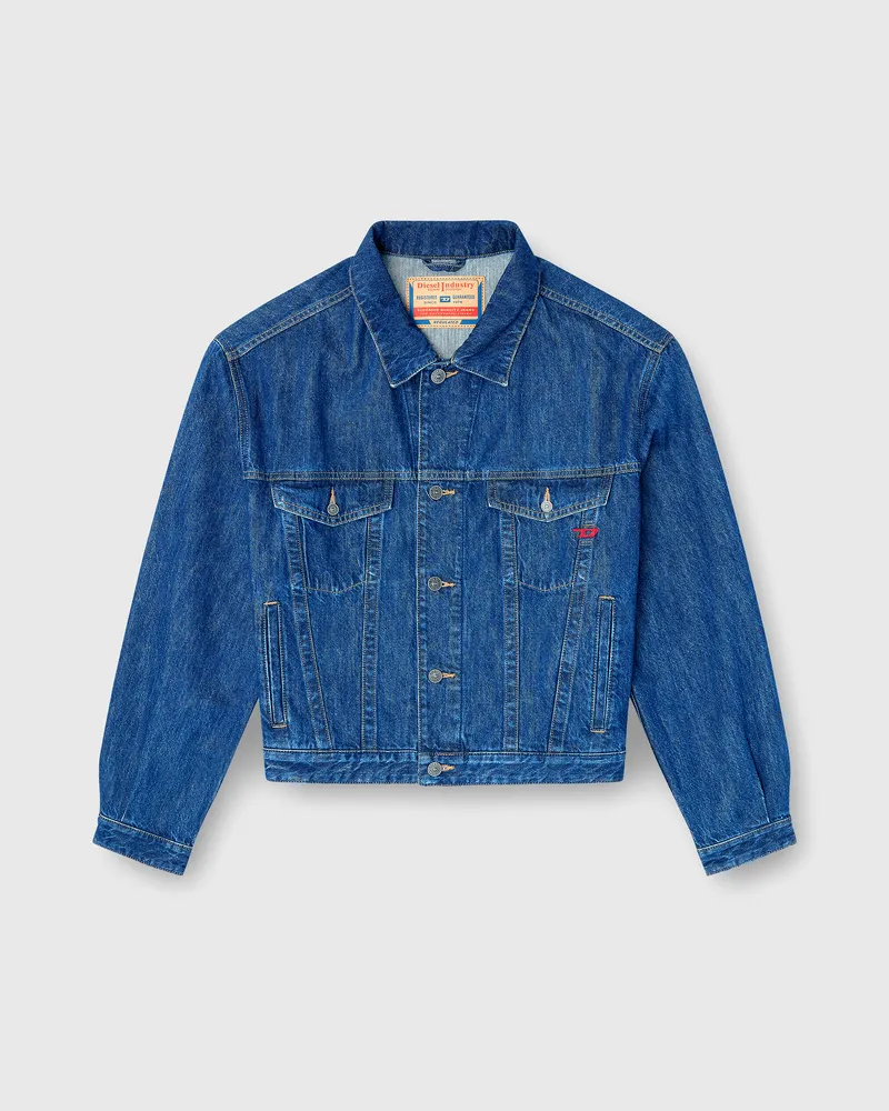 Diesel Truckerjacke aus Denim - Denim jacken - Herren - Blau Blau