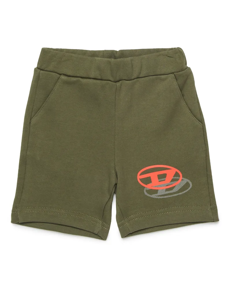 Diesel Sweatshorts mit Oval-D-Print - Kurze Hosen - Herren - Grün Grün