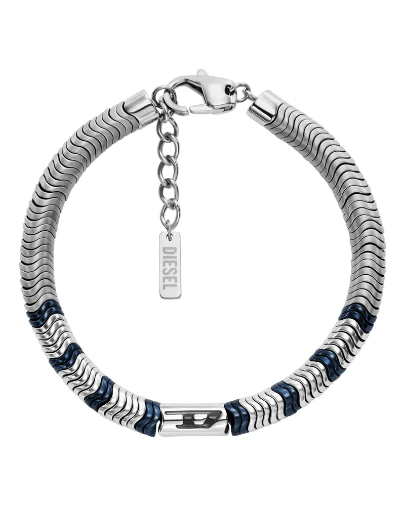 Diesel Perlenarmband aus Hämatit - Armbänder - Unisex - Silber Silber