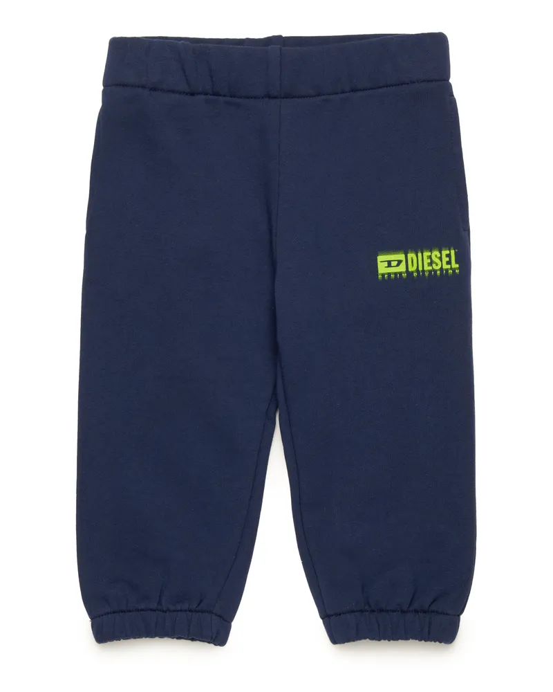 Diesel Sweathose mit verschmiertem Logo - Hosen - Unisex - Blau Blau
