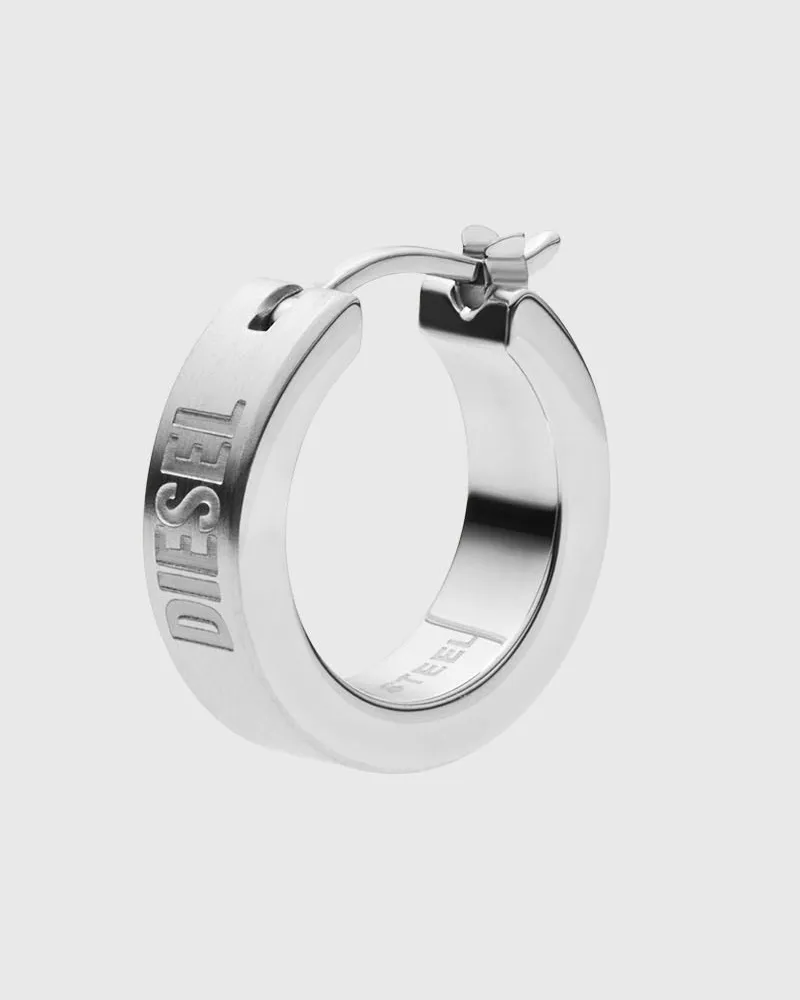 Diesel Ohrring aus Edelstahl - Ohrringe - Unisex - Silber Silber