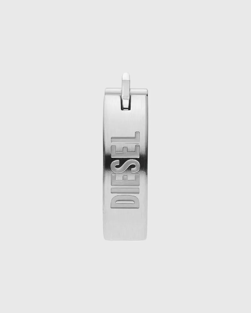 Diesel Ohrring aus Edelstahl - Ohrringe - Unisex - Silber Silber