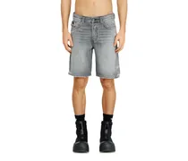 Denimshorts mit ausgefranstem Saum - Denim Kurze Hose - Herren - Grau