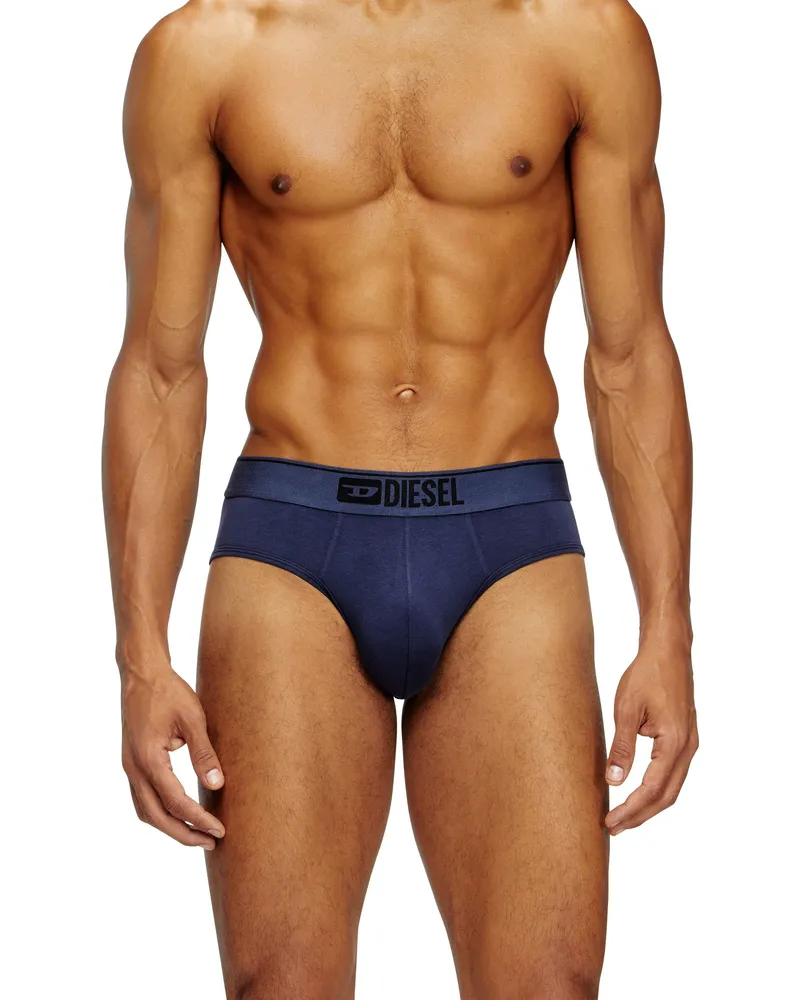 Diesel Einfarbige Logo-Briefs im Dreierpack - Slips - Herren - Bunt Bunt