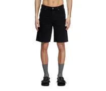 Shorts aus Denim - Denim Kurze Hose - Herren - Schwarz