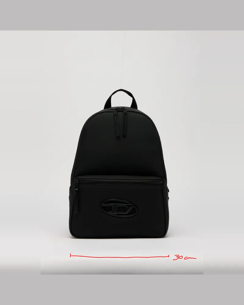 Diesel Holi-D - Rucksack aus Nylon mit Oval D Logo - Rucksäcke - Unisex - Schwarz 