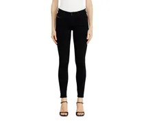 Skinny Jeans Regular Waist 2017 Slandy, Schwarz/Dunkelgrau, Reißverschluss