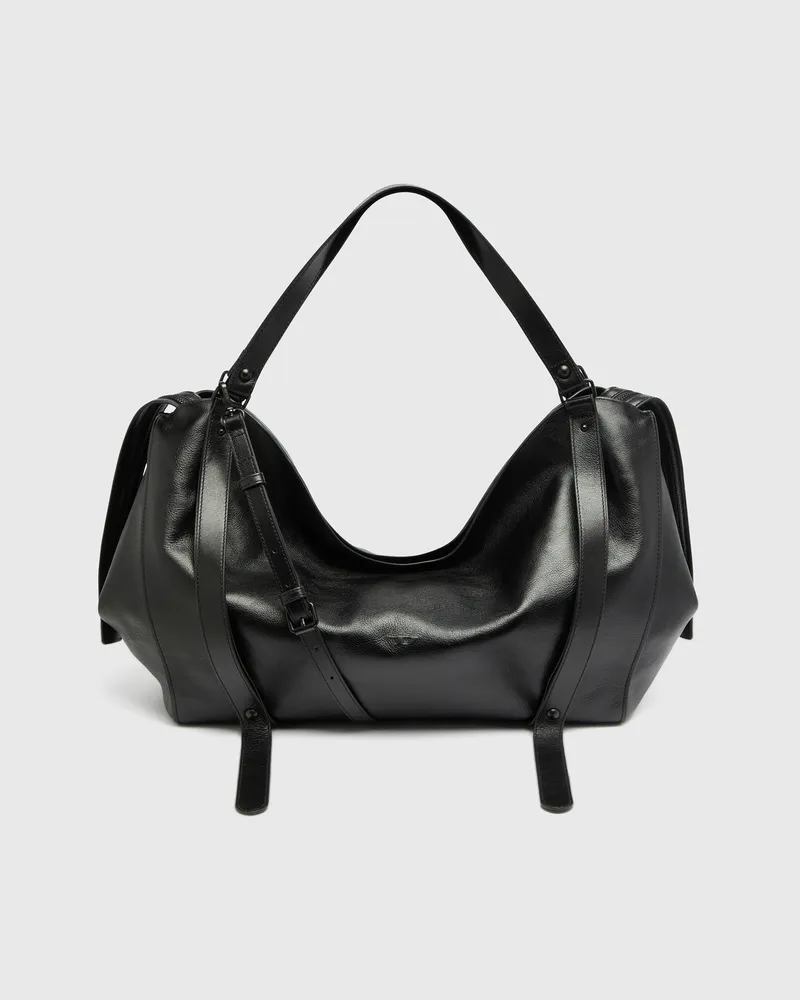 Diesel D-One-Duffle-bag aus Leder - Reisetaschen - Unisex - Schwarz Schwarz