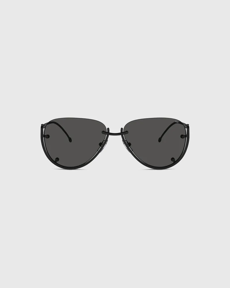 Diesel Brille in Pilotenform - Sonnenbrille - Unisex - Schwarz Schwarz