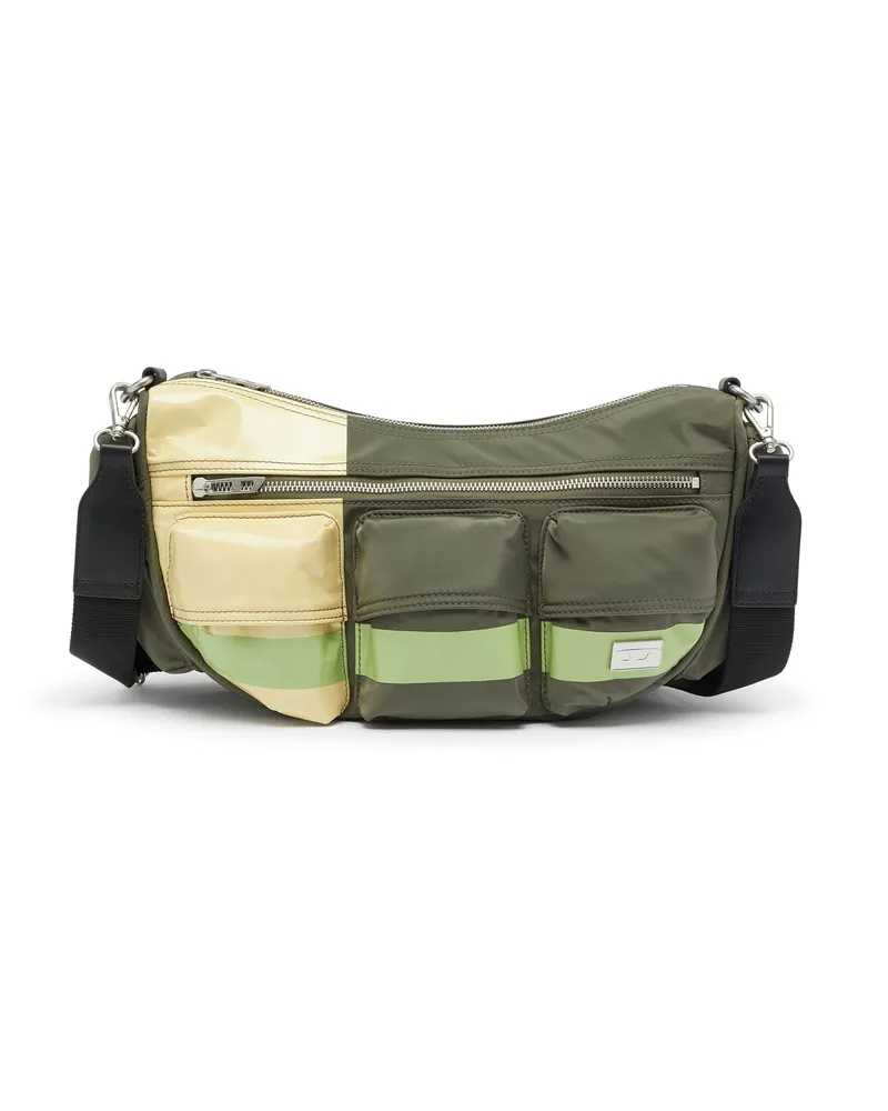 Diesel Multi-Pkts - Schultertasche mit Colorblock-Design - Schultertaschen - Unisex - Bunt Bunt