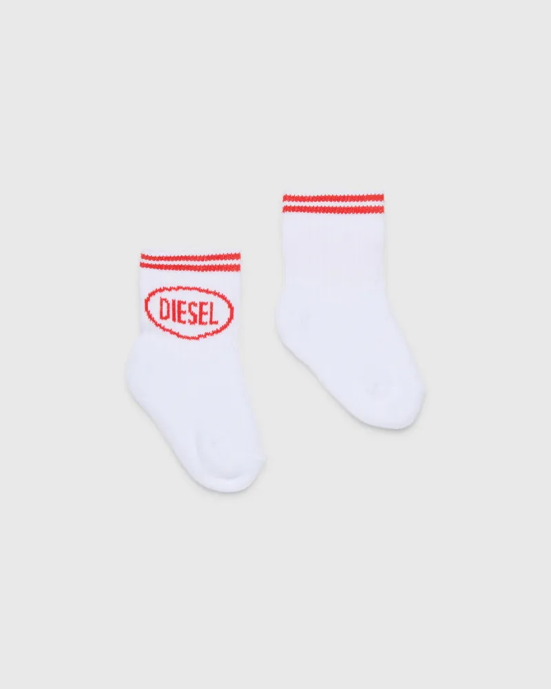 Diesel Baumwollsocken mit gestreiften Bündchen - Weitere Accessoires - Unisex - Bunt Bunt