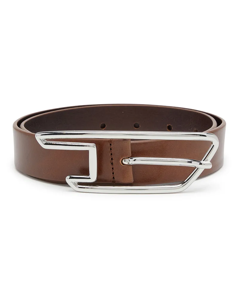Diesel 3 cm Gürtel aus pull-up Leder - Gürtel - Damen - Braun Braun
