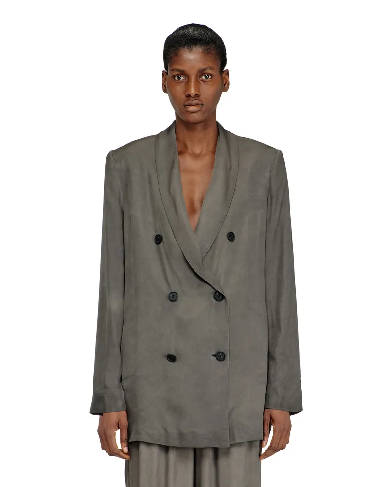 Diesel Blazer aus behandelter, fließender Viskose - Jacken - Damen - Grau Grau