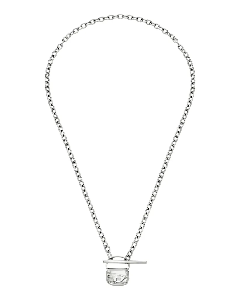 Diesel Halskette aus Edelstahl - Halsketten - Unisex - Silber Silber